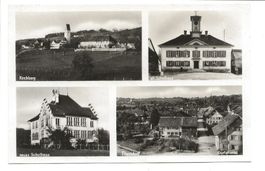 Thundorf + Kirchberg (TG) altes und neues Schulhaus  um 1920
