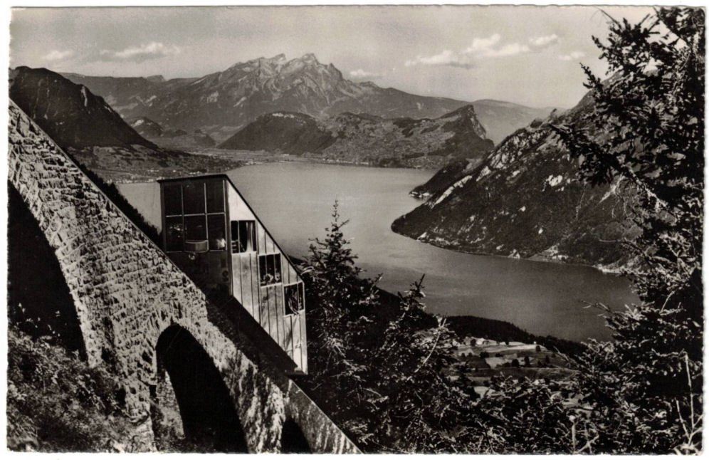 Cartes postales: Stoos - Standseilbahn mit Mythen – D'occasion à Binningen par Mountainrider