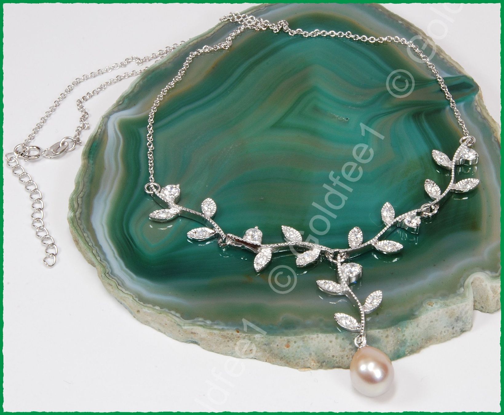 Catenine: Süsswasser Zucht-Perlen Collier 925 Silber – Nuovo e nell'imballaggio originale da Oberglatt ZH venduto da Goldfee1 1