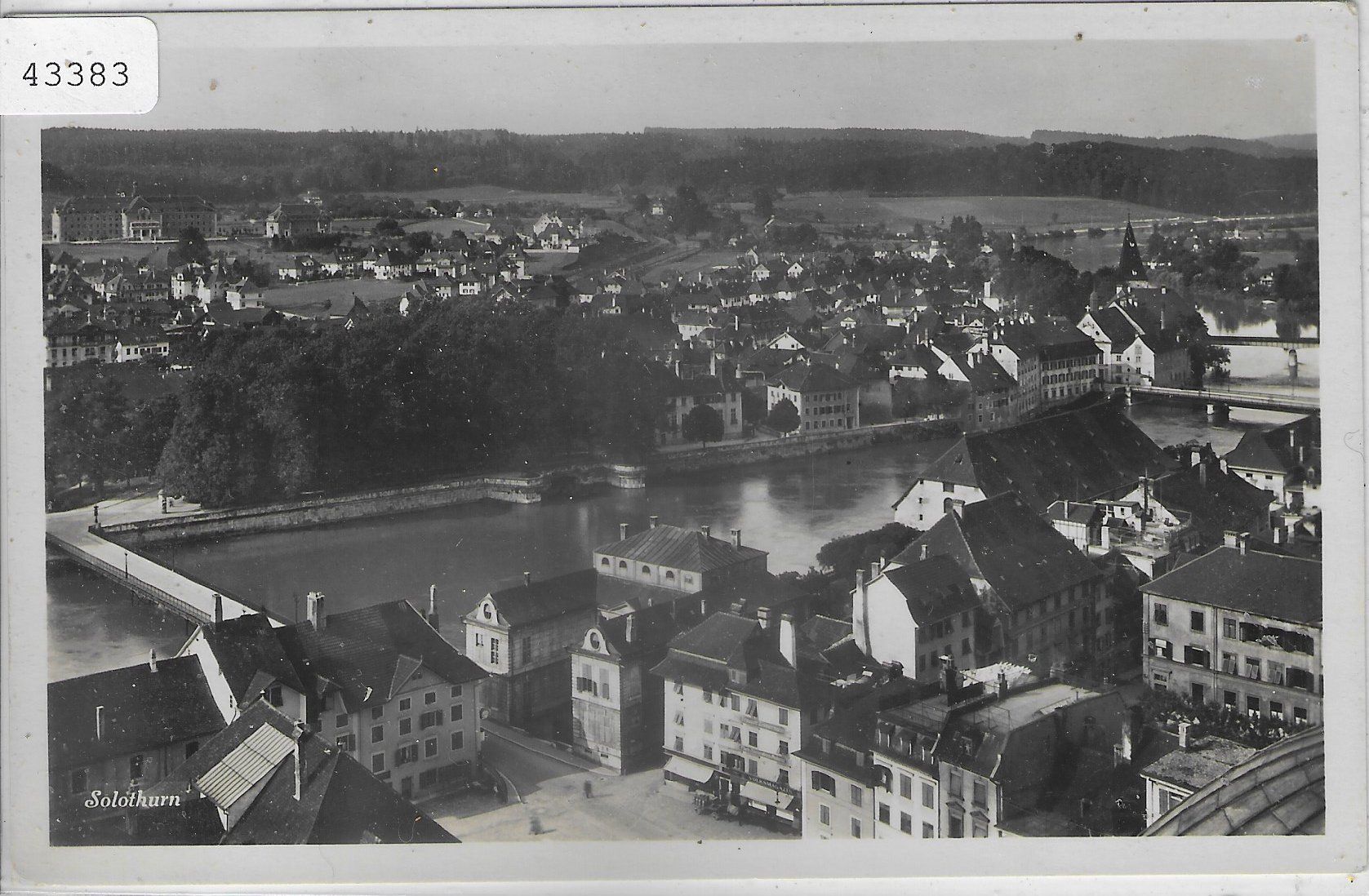 Cartoline postali: Über den Dächern von Solothurn – Usato da Ettingen venduto da Kartenplanet