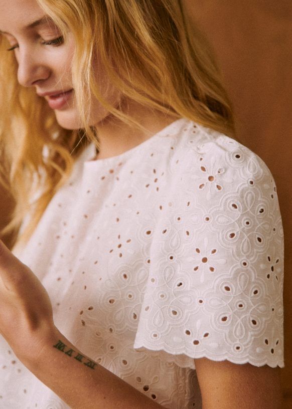 Sezane Blusen: Sézane Weisse Bluse Annabelle Gr.38 – Neu (gemäss Beschreibung) aus La Tour-de-Peilz von Sezanette_and_Cie 5