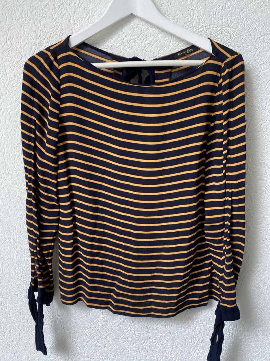 Massimo Dutti Camicette: Massimo Dutti Bluse d. blau,orange, grün, ca. Gr. M, elegant – Usato da Homberg b. Thun venduto da Homata