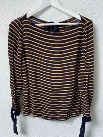 Massimo Dutti Bluse d. blau,orange, grün, ca. Gr. M, elegant