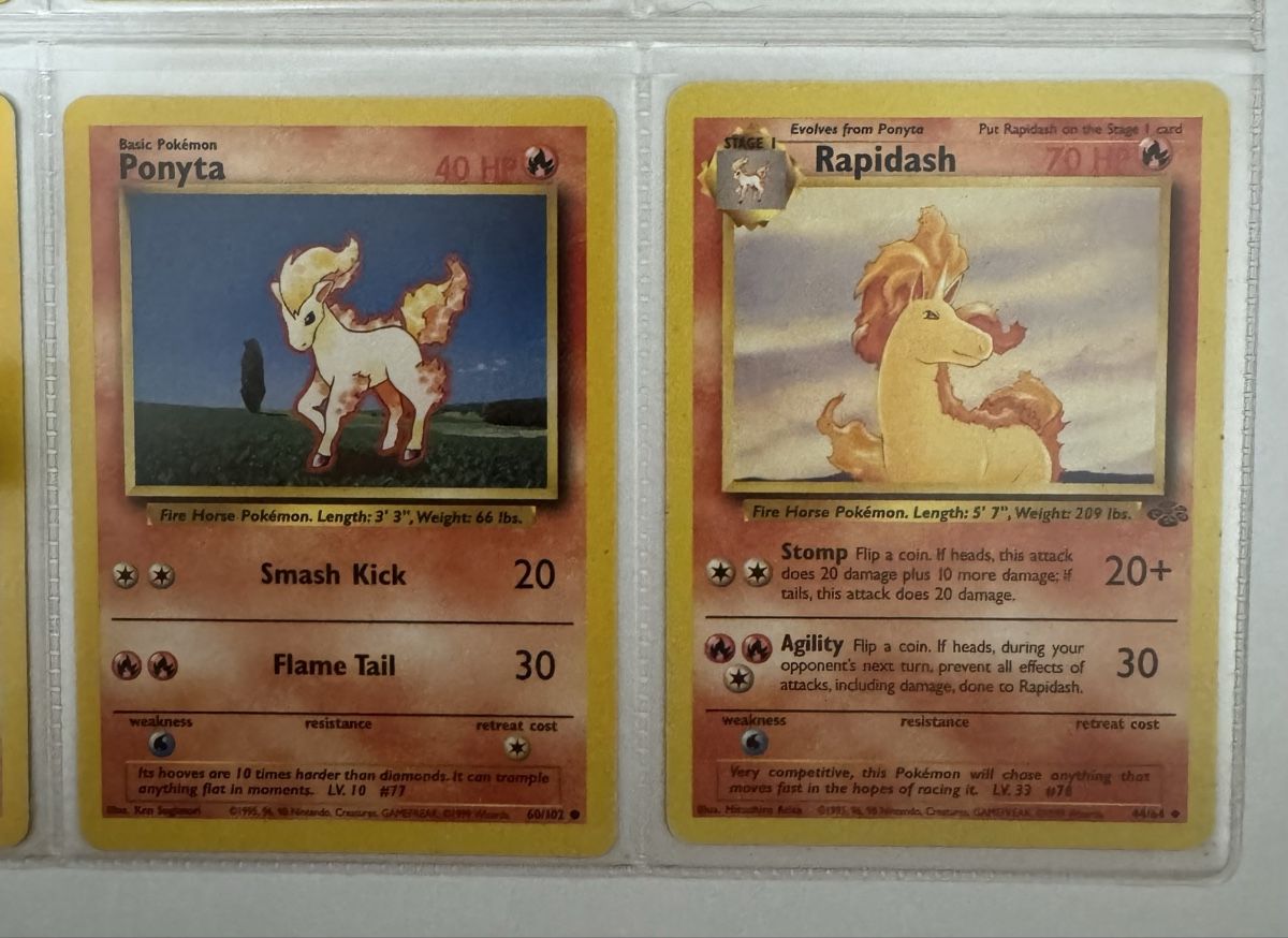 Pokémon Carte collezionabili: Pokemon Ponyta and Rapidash cards – Nuovo (secondo la descrizione) da Aarau Rohr venduto da mic_d6nr