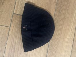 GANT Strickmuetze, dunkelblau, Wolle - perfekt fuer Winter!
