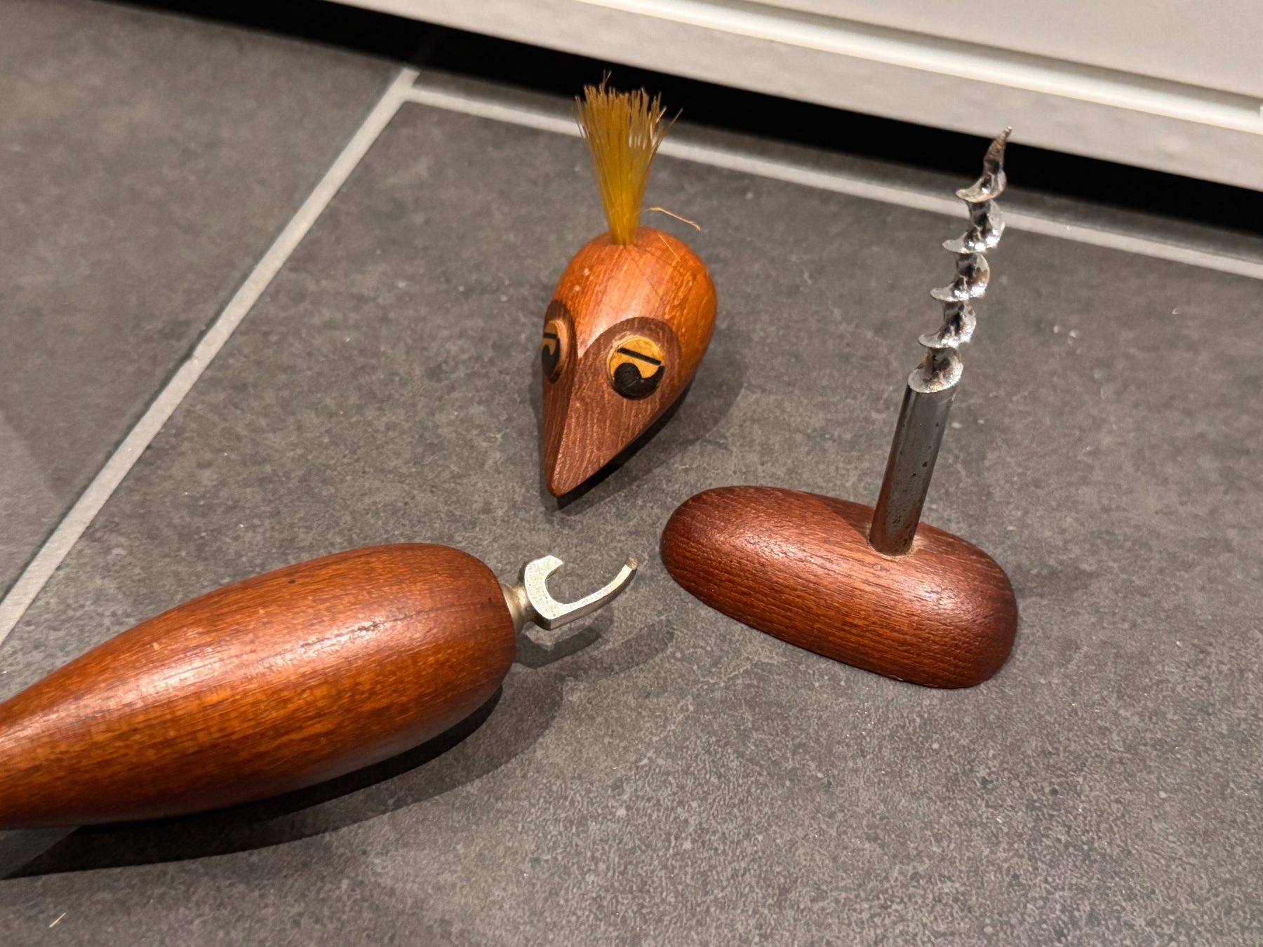 Apribottiglie & Tappi per chiusura: Vogel Korkenzieher Flaschenöffner Danish Design Denmark Teak – Usato da Rothrist venduto da Fondgruebe 3