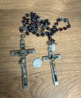 Antike Kruzifixe mit Rosenkranz, Sammlerstücke!