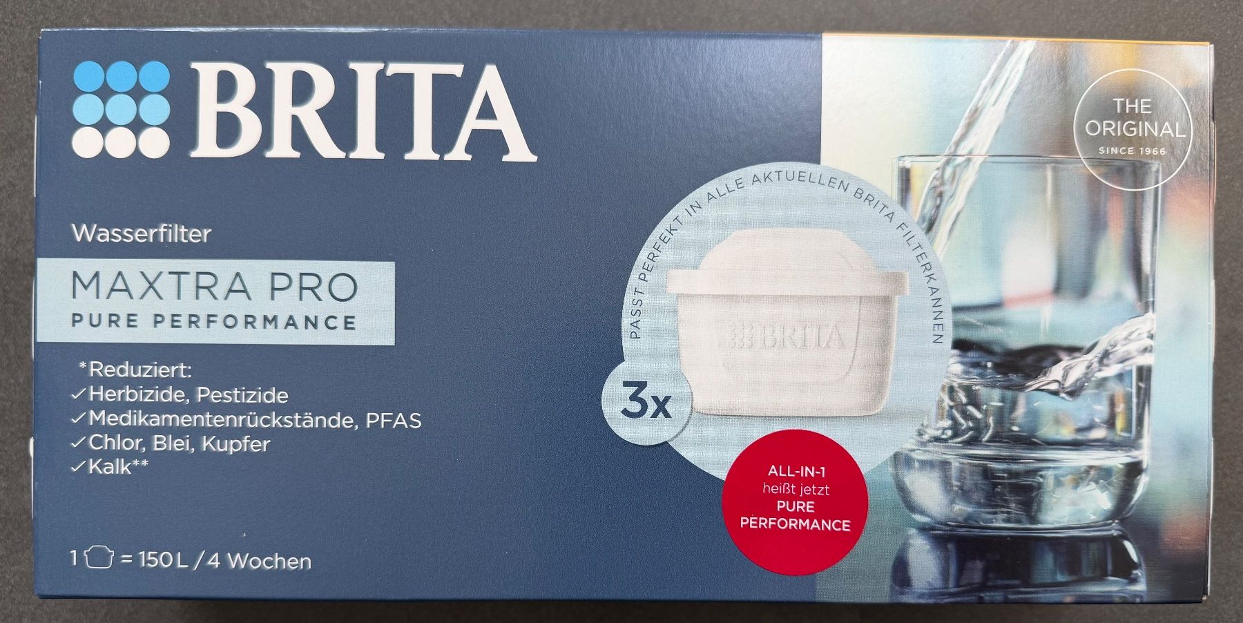 Sanitär: Brita Wasserfilter Maxtra pro pure Performance 3 Stück – Neu und originalverpackt aus Niederhasli von Erwied
