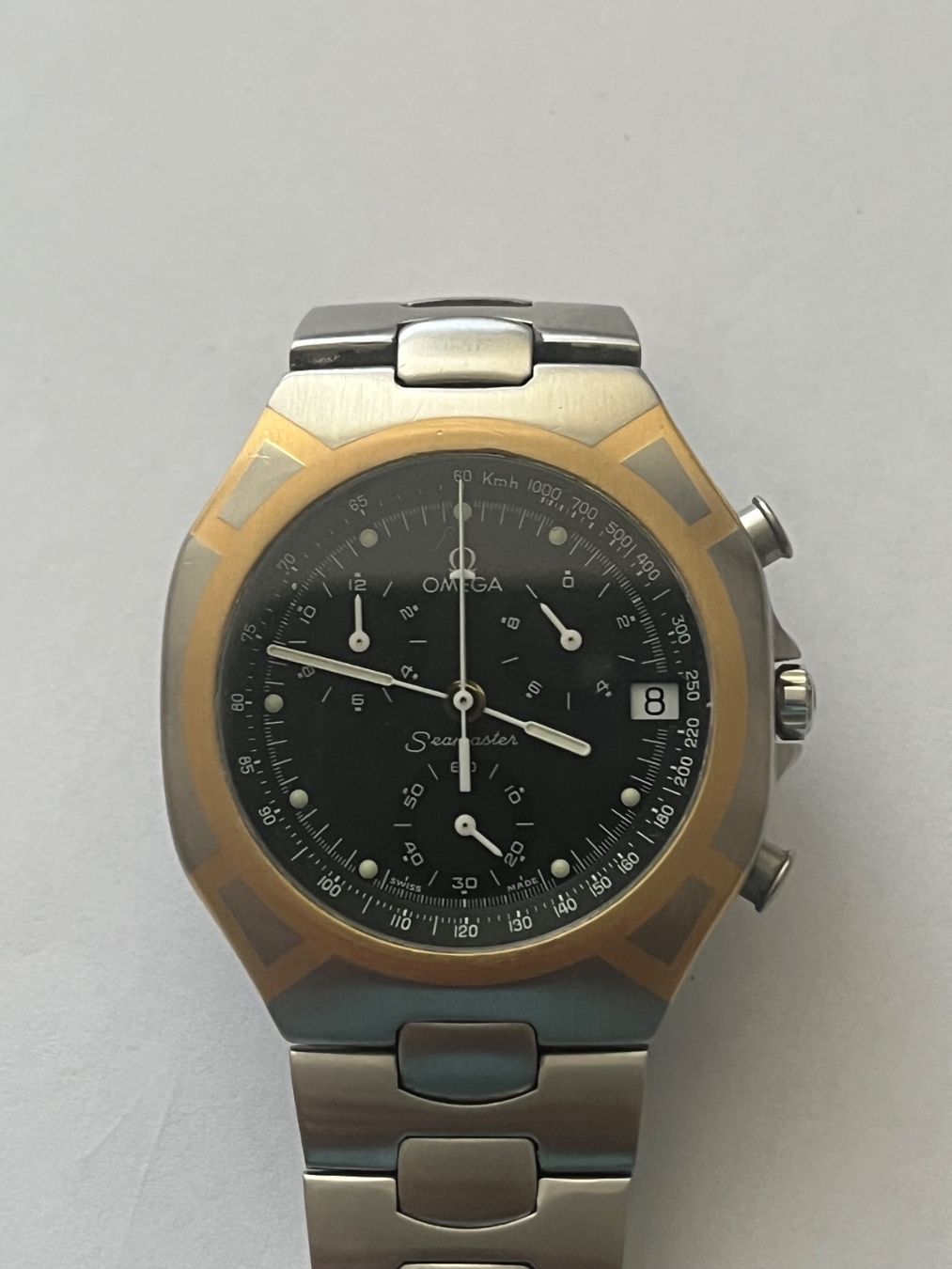 Omega Uhren: Oméga Seamaster Polaris avec papiers – Gebraucht aus St-Légier-Chiésaz von Antichorloge