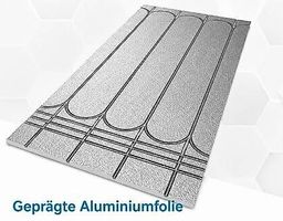 XPS Trockenbau Fußbodenheizung Dämmplatte mit Aluminiumbes