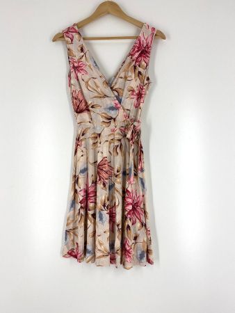 S. Oliver Jersey Sommerkleid in Wickeloptik *Neuwertig*