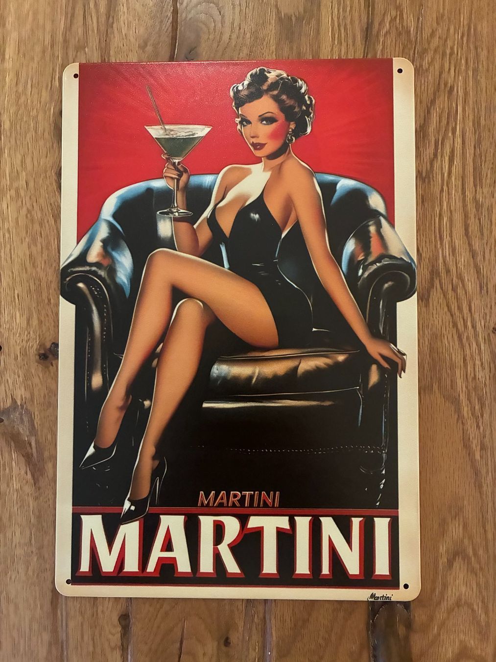 Allestimento di negozi e stand fieristici: Schöne Bardeko - Martini Blechschild - neu – Nuovo e nell'imballaggio originale da Bremgarten AG venduto da Eurotiz