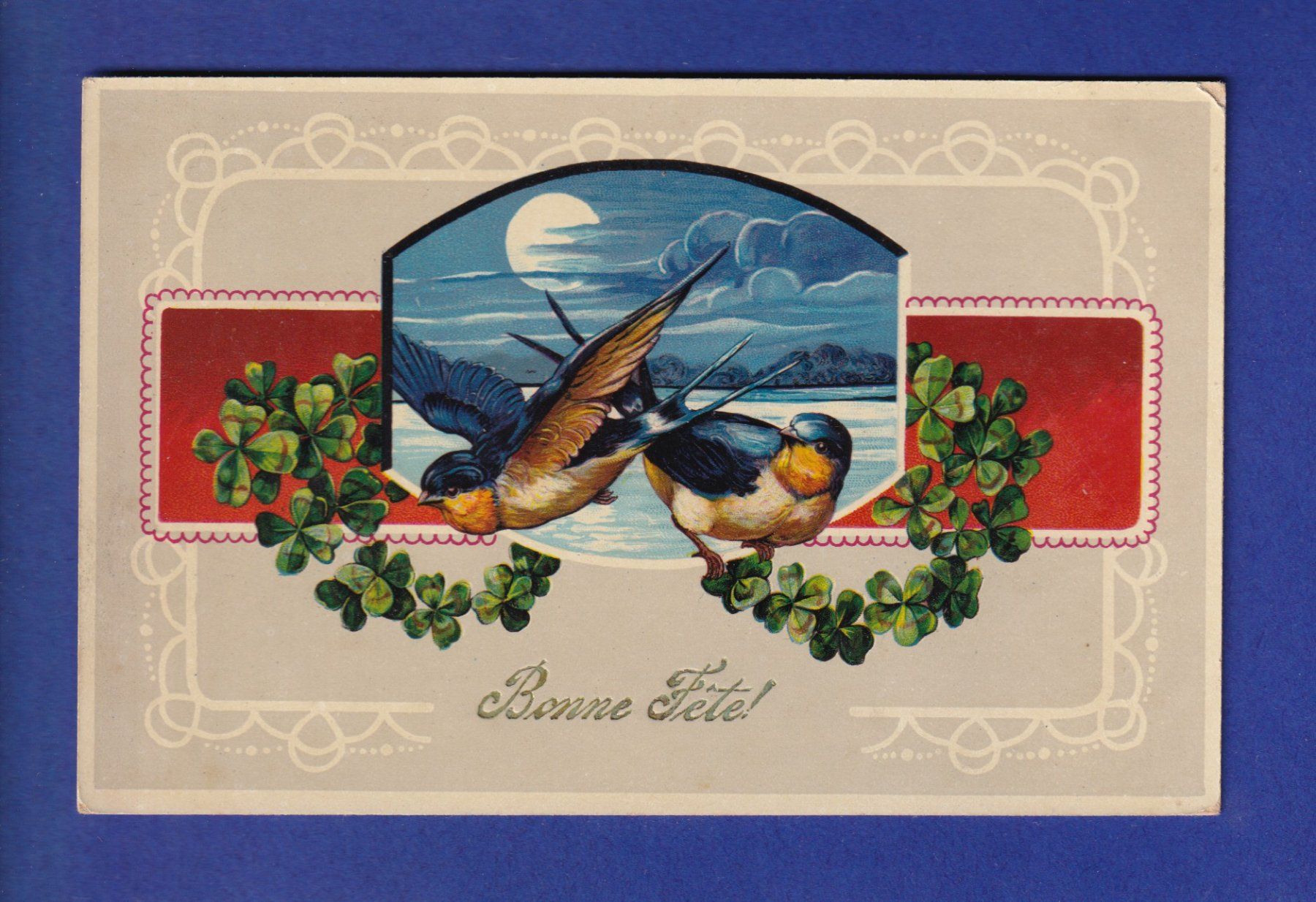 Cartoline postali: OISEAU - Hirondelles – Usato da Pully venduto da nicecards-shop