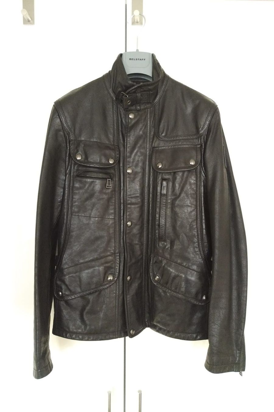 Belstaff Giacche: Belstaff Maple Herren Lederjacke, schwarz – Usato da Rikon im Tösstal venduto da s_tenz