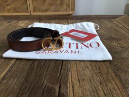 Valentino Garavani Ledergürtel braun Gr. 80 cm