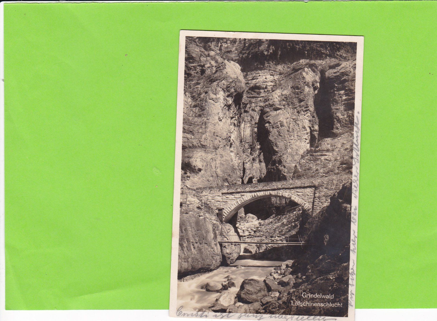 Ansichtskarten: Grindelwald-Lütschinenschlucht – Gebraucht aus St. Peterzell von neckertal