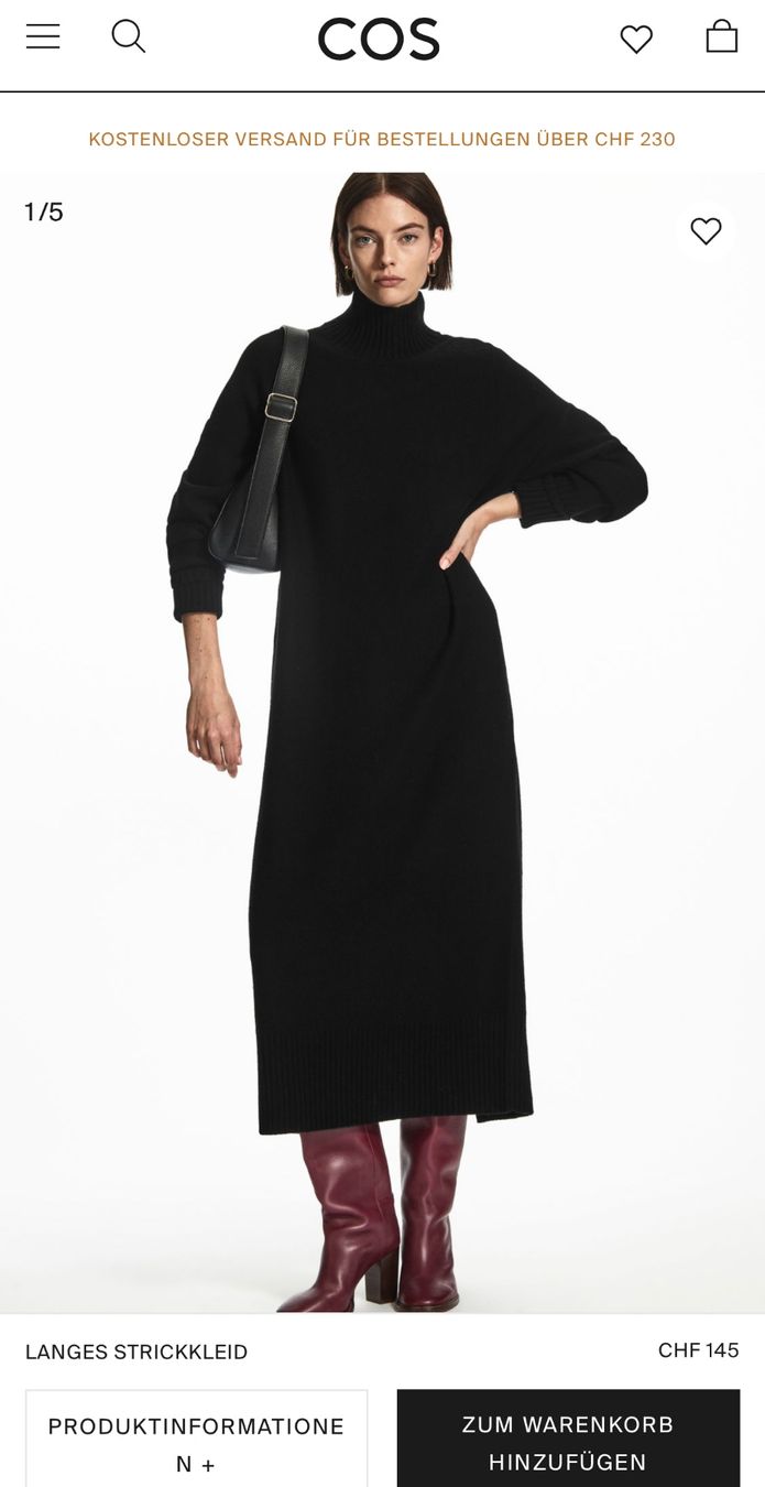 Cos Vestiti: Cos Wolle Maxi Kleid Gr.L – Nuovo (secondo la descrizione) da Basel venduto da SimpleE 7