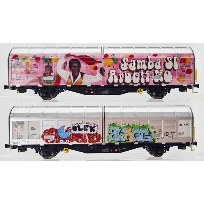 SBB/CFF/FFS Modelleisenbahnen: Albert Schiebewandwagen HO Hbbillns SBB Graffiti Edition – Neu und originalverpackt aus Schwändi GL von Ole30 2