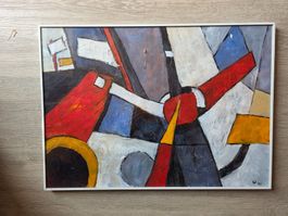 Fantasy Gemälde Bild Acryl/Öl sign. Vol 1991