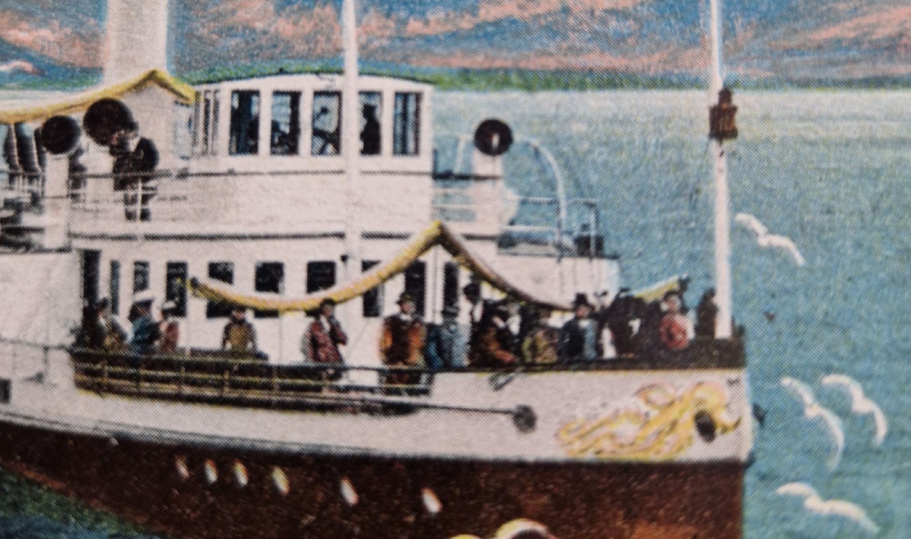 Ansichtskarten: Am Bodensee, Dampfschiff 1908 – Gebraucht aus Ebikon von Donar50 1