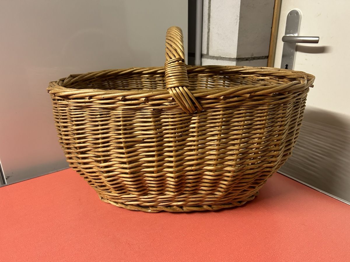 Autres articles pour la maison: Korb Rattankorb mit Henkel oval. – D'occasion à Lanzenhäusern par vic63 2