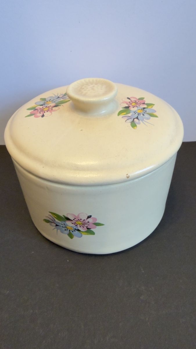 Pentole: Keramik Dose mit Deckel, Blumenmuster, Top Zustand – Usato da Widnau venduto da kustercarmen 1