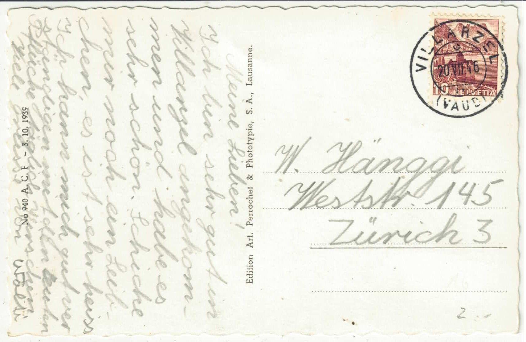 Cartes postales: Villarzel - Vue generale – D'occasion à Ettingen par Kartenplanet 1