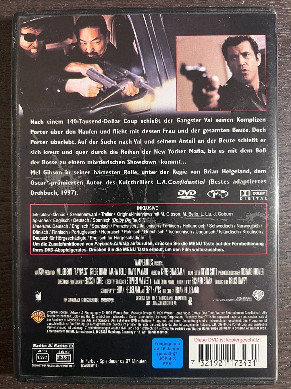 Alle DVDs: Payback - Zahltag – Gebraucht aus Zürich von FilmFreunde 1