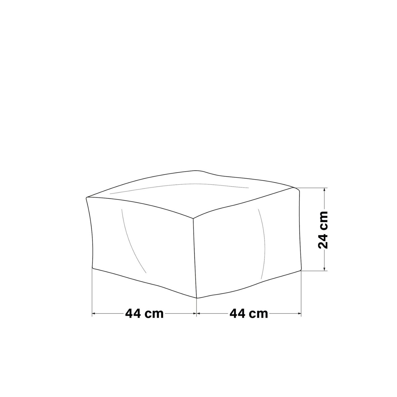 Sgabelli: Sitzsack Hocker BIGGY - Anthrazit – Nuovo e nell'imballaggio originale da Wallenwil venduto da toesstal-vertrieb 3