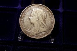 Silbermünze Crown 1895