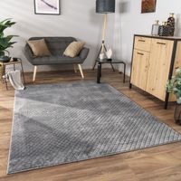 Luxuriöser Teppich Uni Antrazith NEU  flauschig