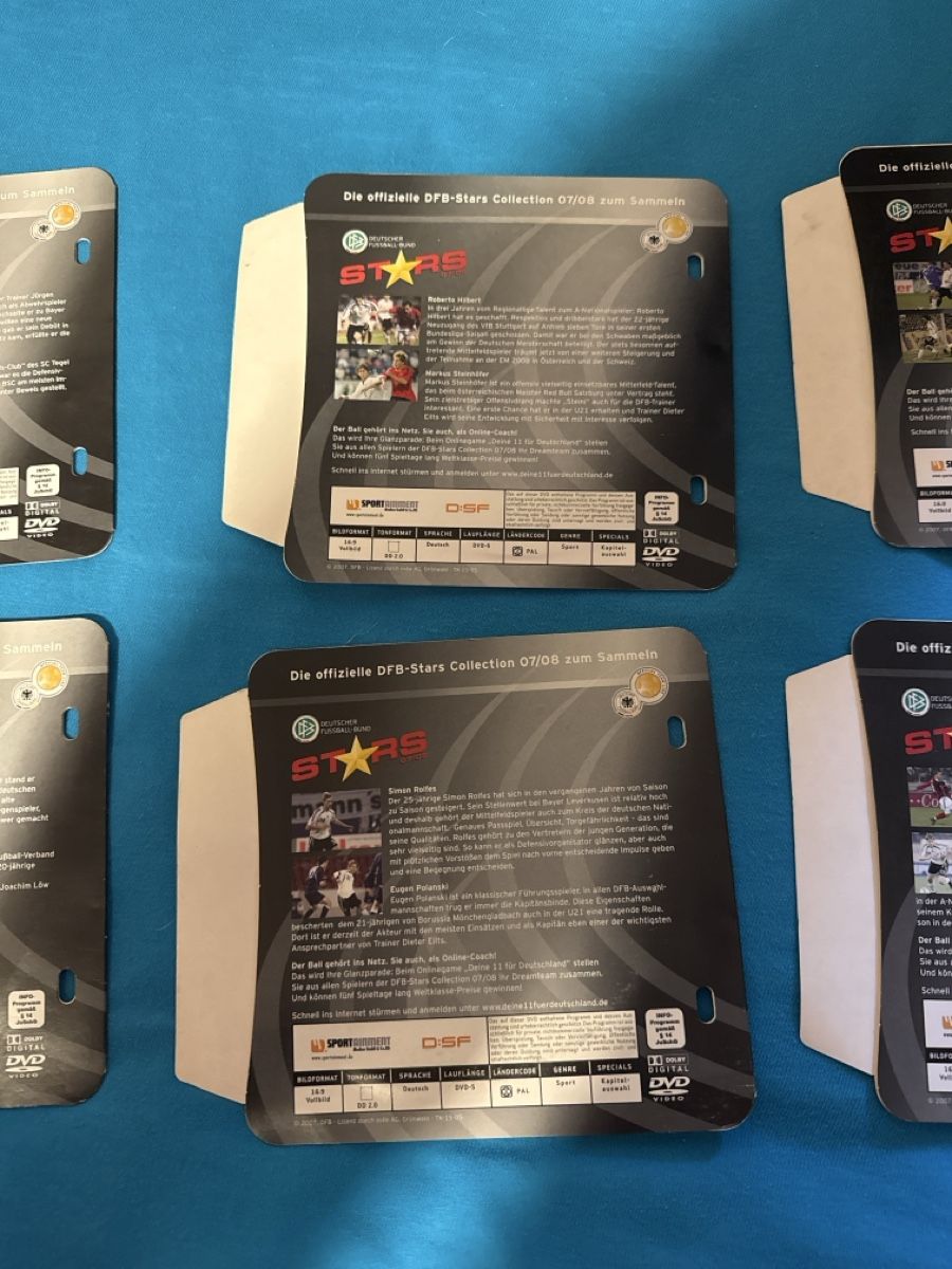 Tutti i DVDs: DFB-Stars Collection 07/08 - DVD Set mit 6 DVDs – Usato da Basel venduto da Gamebeard 2