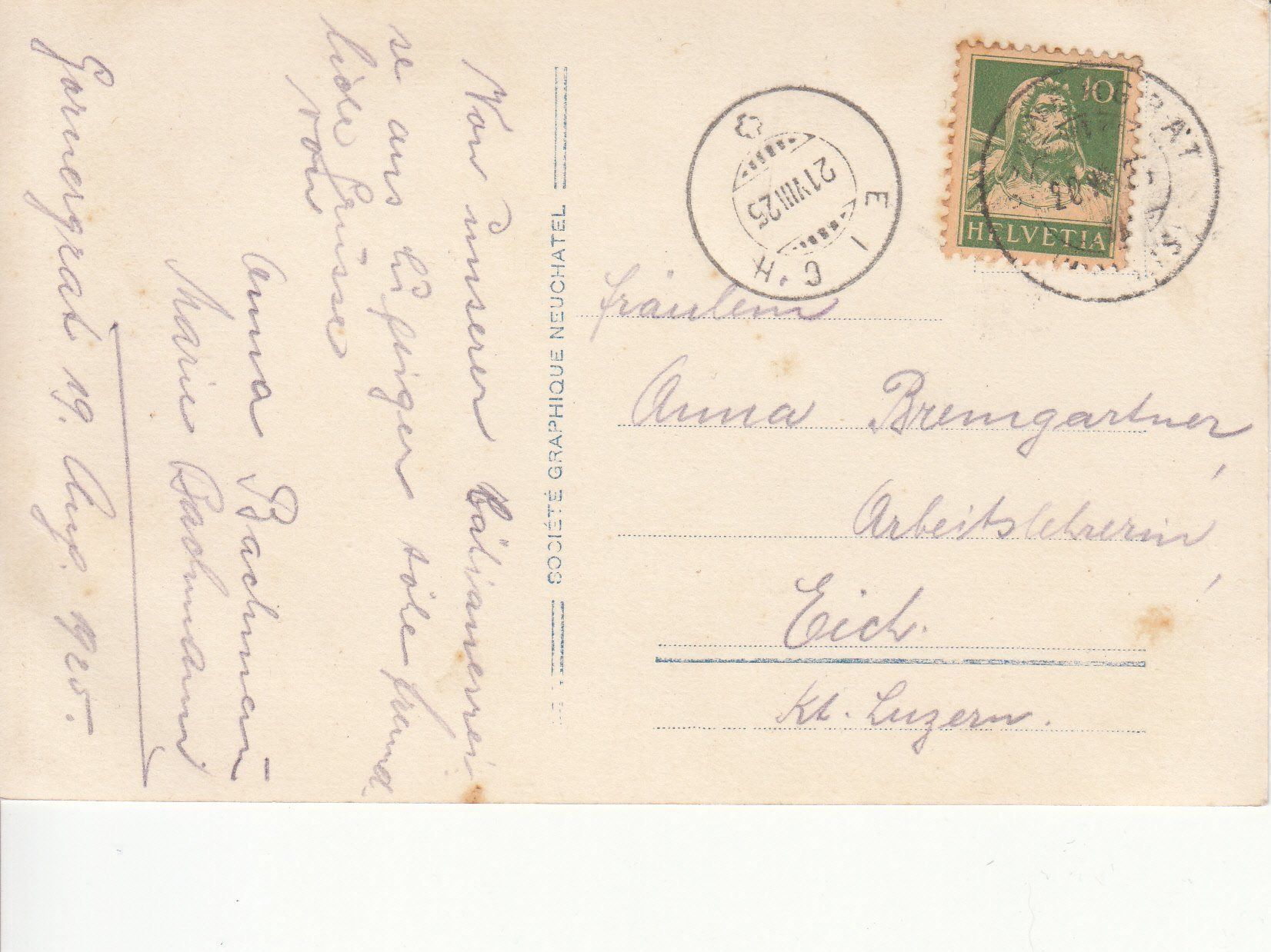 Cartes postales: Gornergrat 1925 – D'occasion à Bürglen TG par StampGraf 1