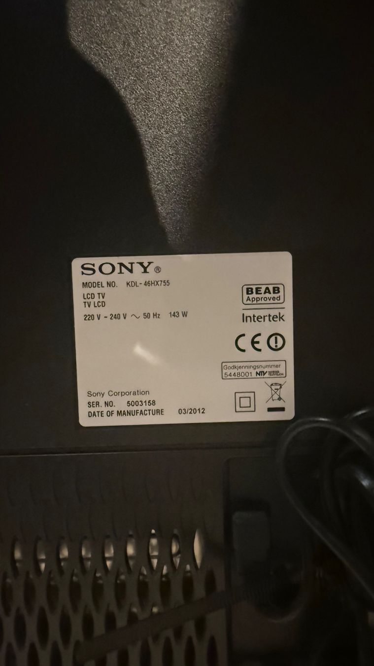 Sony Appareils TV: Sony Bravia LCD TV 46" – D'occasion à Altstätten SG par jan_n27c 1
