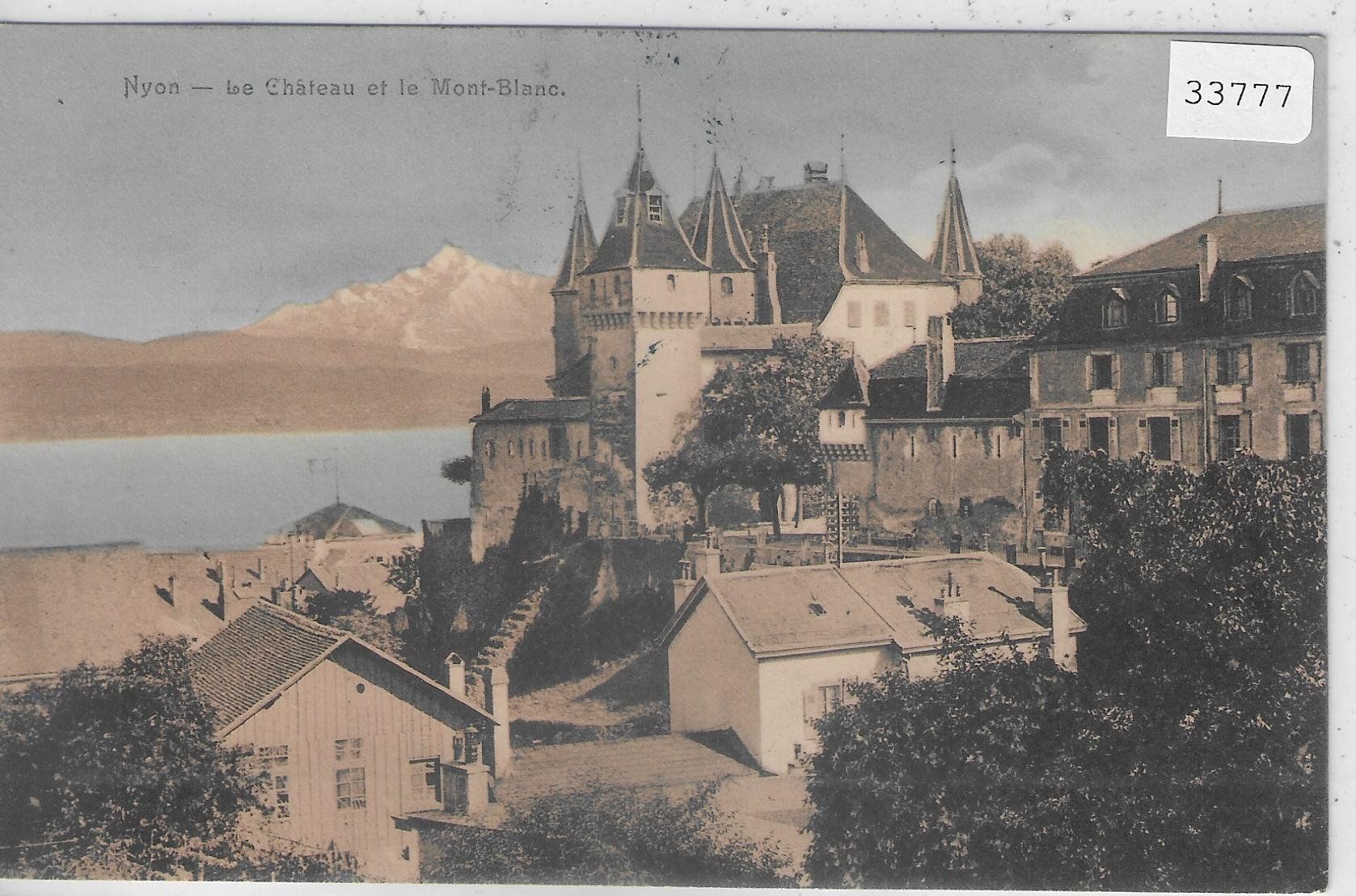 Ansichtskarten: Nyon - Le Chateau et le Mont-Blanc – Gebraucht aus Ettingen von Kartenplanet