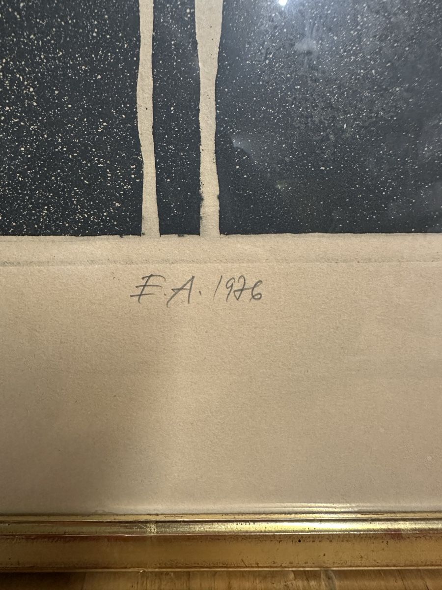 Arts picturaux & lithographies: Lithographie Rennes intitulé solitude EA 1976 – D'occasion à Bellevue par bordeaux075cl 3