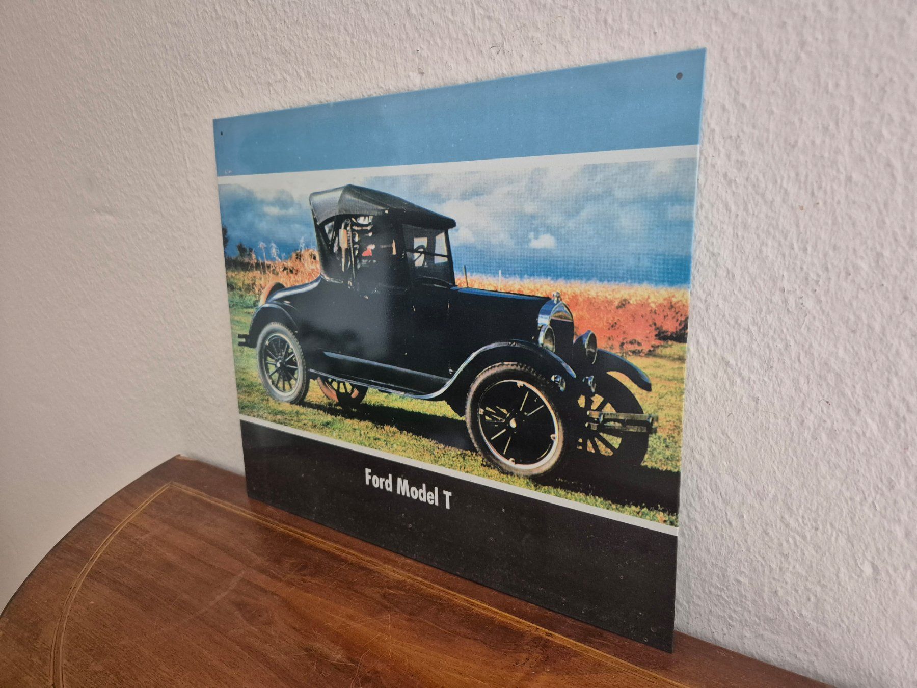 Ford Insegne: Blechschild Ford Model T Oldtimer Schild Blech Reklame Retro – Usato da Schaffhausen venduto da pfanis09 3