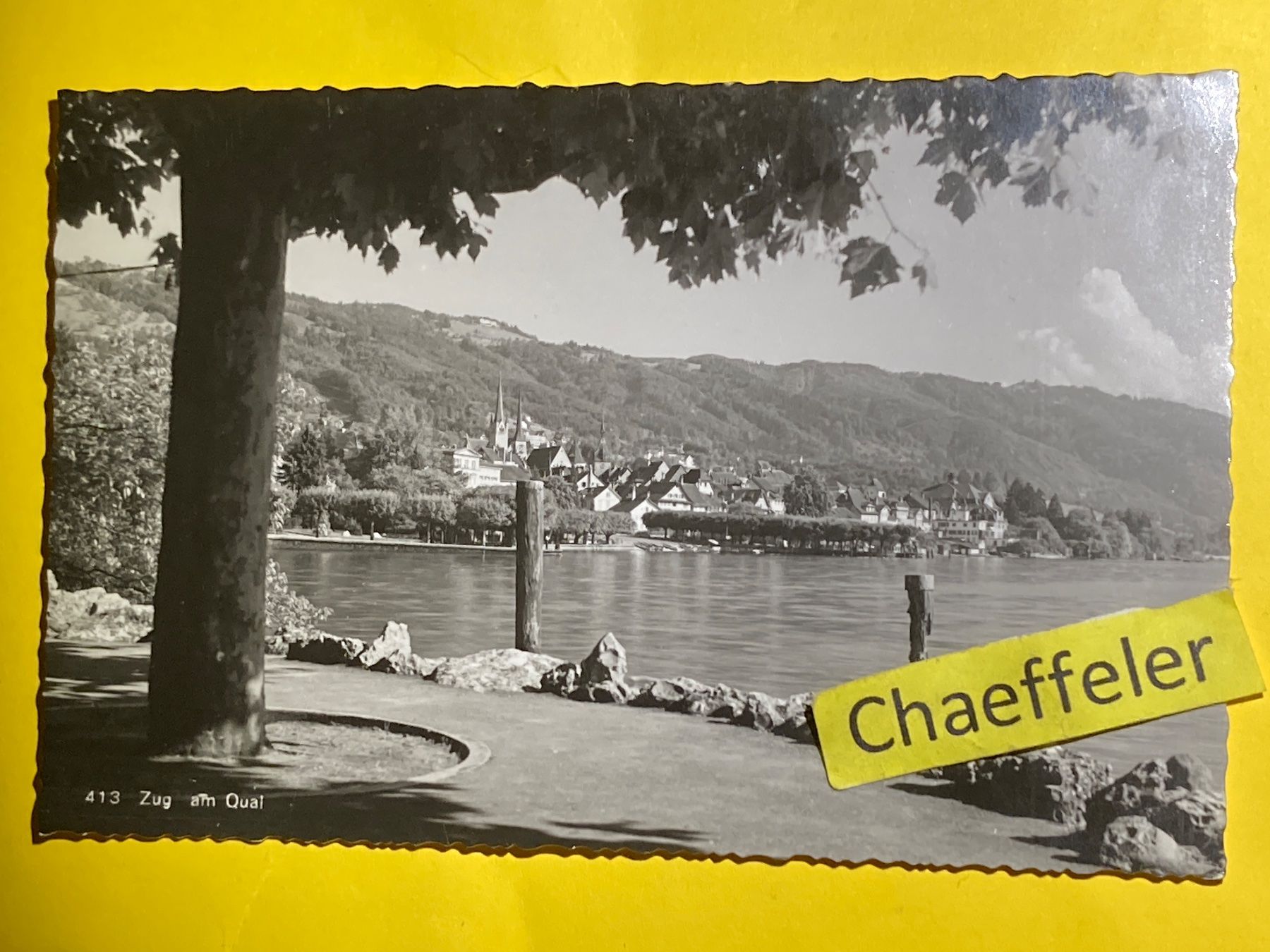 Ansichtskarten: 413 Zug am Quai – Gebraucht aus Zürich von Chaeffeler