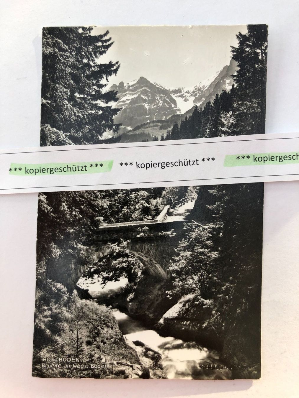 Ansichtskarten: Adelboden, steinige Brücke ungel. alt – Neu (gemäss Beschreibung) aus Hefenhofen von Bierinder