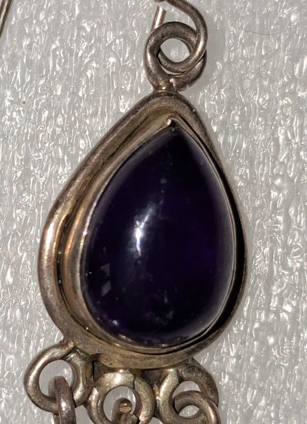 Orecchini pendenti & Orecchini a lobo: Silberohrringe mit Amethyst – Usato da Auenstein venduto da bugaboo470 2