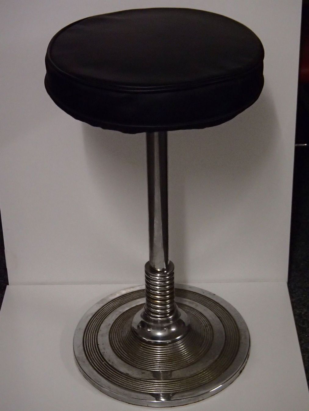 Sgabelli: Chromstahl Hocker Bauhaus Art Deco Leder – Usato da Schöfflisdorf venduto da pullux 2