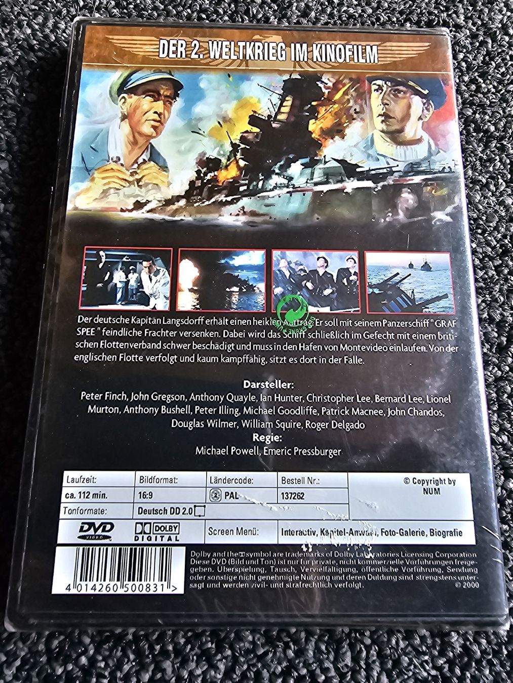 Tutti i DVDs: DVD Panzerschiff Graf Spee Neuverpackt – Nuovo e nell'imballaggio originale da Ruswil venduto da jan_bxl5 1