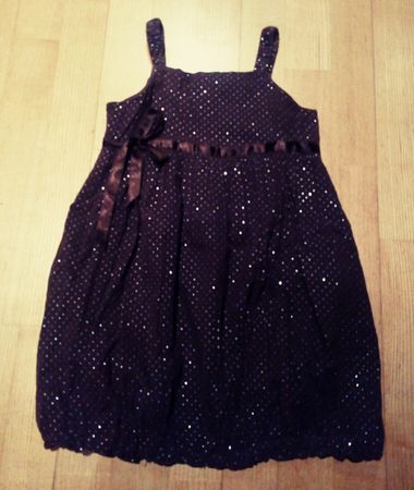 Festliches Mädchenkleid mit Glitzer Gr. 128