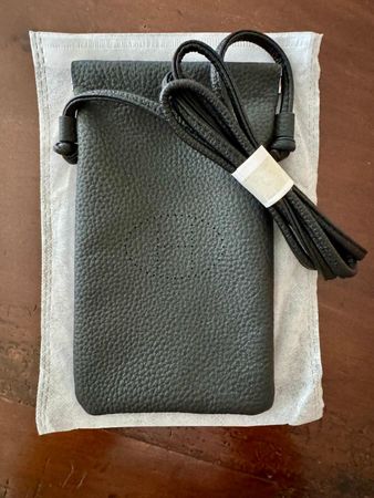 Handytasche Leder Schwarz