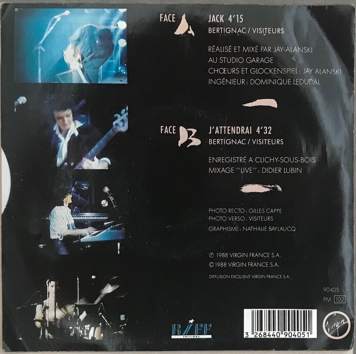 Dischi in vinile: LOUIS BERTIGNAC ET LES VISITEURS - JACK – Usato da Bussigny venduto da vinyl-pas-cher 1
