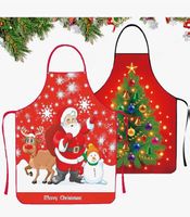 Weihnachtsschürzen Set 2 Stück rot mit Motiven