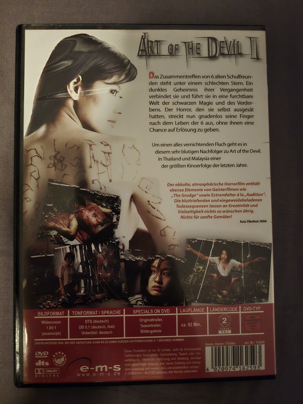 Tutti i DVDs: DVD - Art of the devil 2 – Usato da Zug venduto da nic_wlj8 1