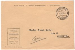 seltener FRANCO Umschlag von NEUCHÂTEL
