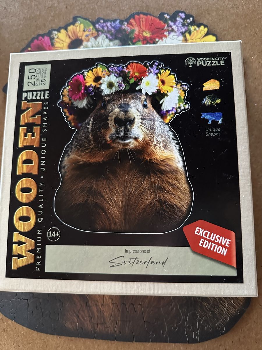 Puzzle: Holzpuzzle Murmeltier mit 250 Teile – Usato da Ottikon venduto da lo99