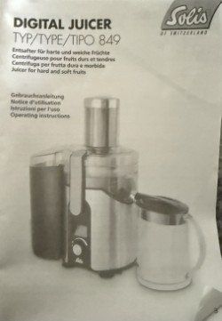 Solis Küchengeräte: Solis Digital Juicer Typ 849 – Neu (gemäss Beschreibung) aus Buchs SG von LogistikBuchs 1